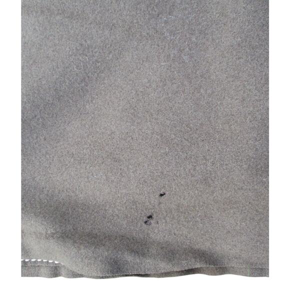 Vintage Serveyed Blanket Sunbathing Pad Wool Green 59" X 26” -- Vtg Military ?? - Picture 2 of 10